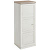 ORMAR ZA DOKUMENTE  bijela, siva  - bijela/siva, Moderno, drvni materijal (50,6/131,6/43cm) - Hom`in