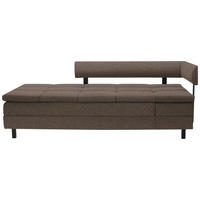 LIEGE in Flachgewebe Braun  - Schwarz/Braun, MODERN, Textil/Metall (208/77/98cm) - Joka