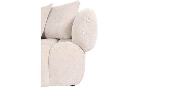 ECKSOFA Beige Flachgewebe - Beige/Schwarz, KONVENTIONELL, Kunststoff/Textil (156/262cm) - Carryhome