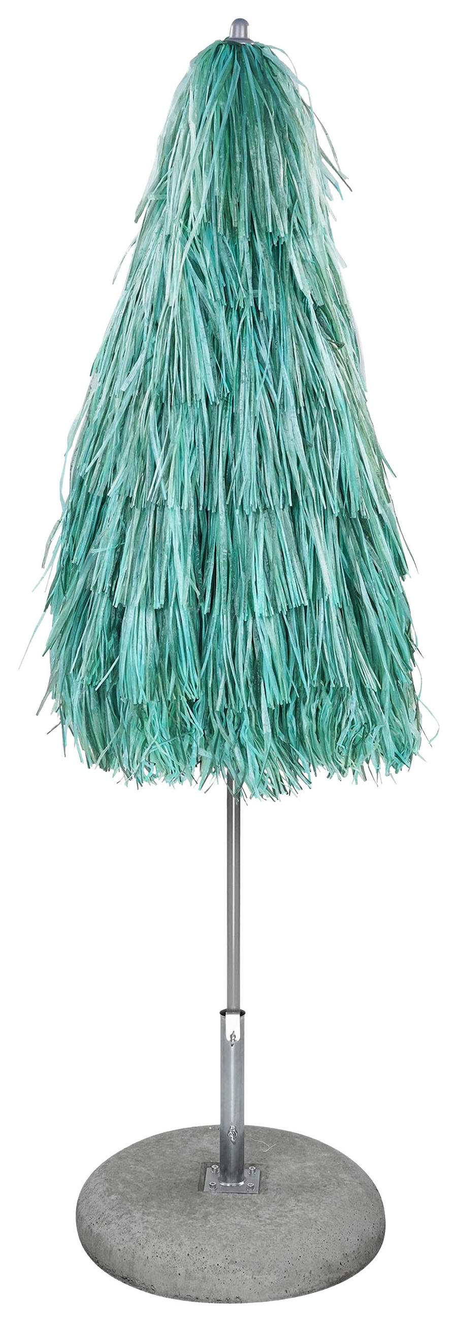 SONNENSCHIRM 200x200 cm Petrol  - Petrol/Alufarben, Design, Textil/Metall (200/200cm) - Jan Kurtz