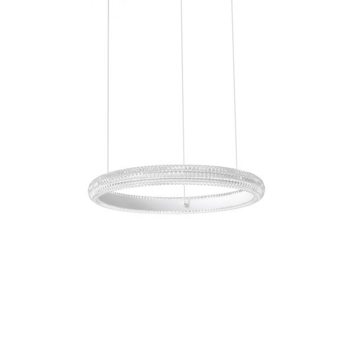 LED-HÄNGELEUCHTE Ideal Lux Miracle 40/218 cm   - Weiß, Design, Metall (40/218cm) - Ideal Lux