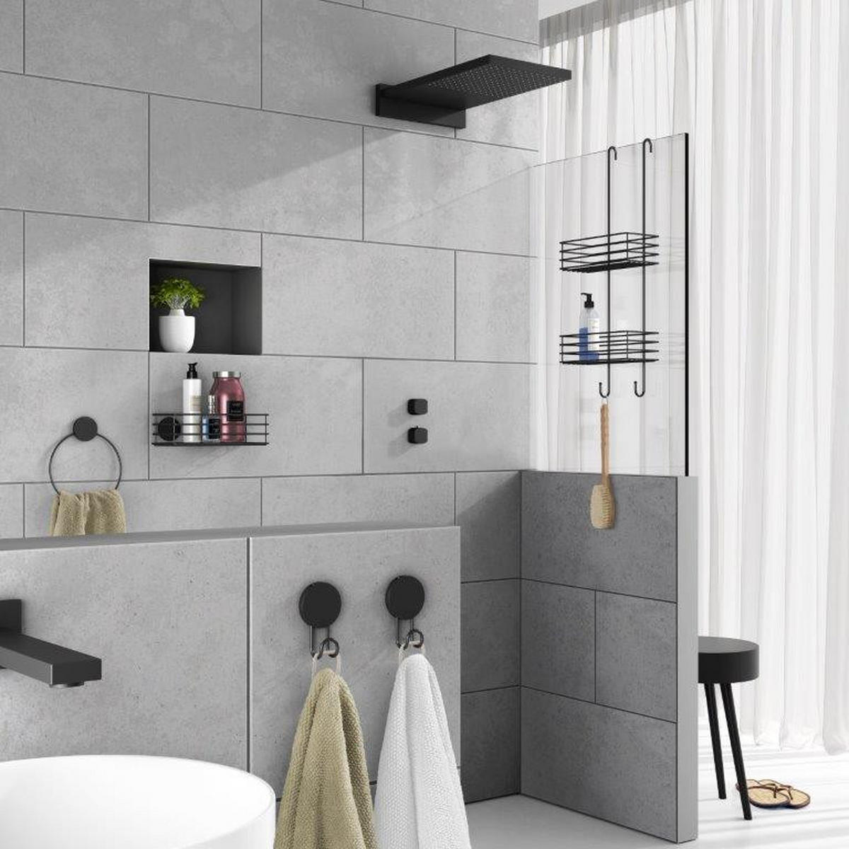 KAVELJČEK - črna, Konvencionalno, kovina (5,5/9/2,5cm) - Smedbo