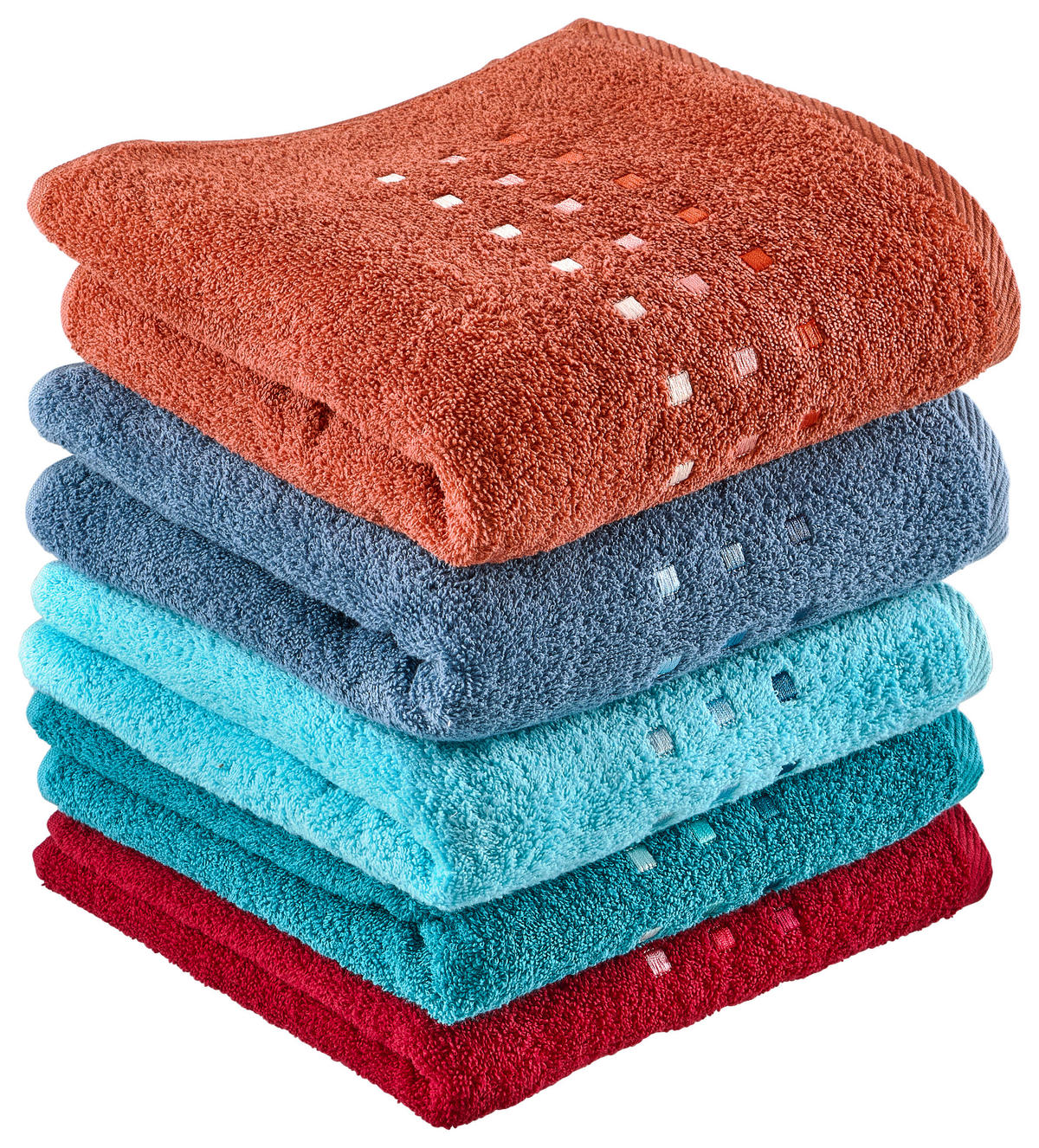 HANDTUCH Quattro Türkis  - Türkis, Basics, Textil (50/100cm) - Esposa