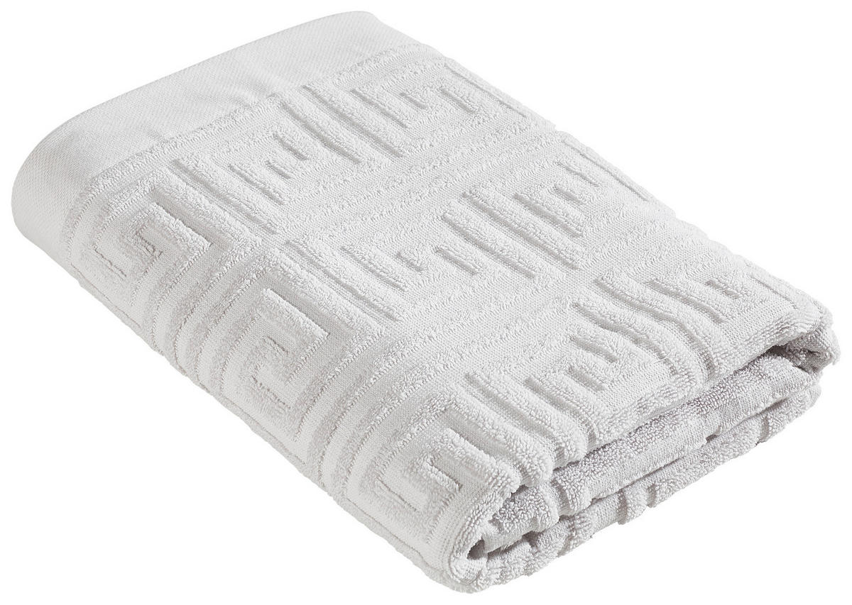 DUSCHTUCH Water Legacy 70/140 cm  - Hellgrau, Basics, Textil (70/140cm) - Zoeppritz