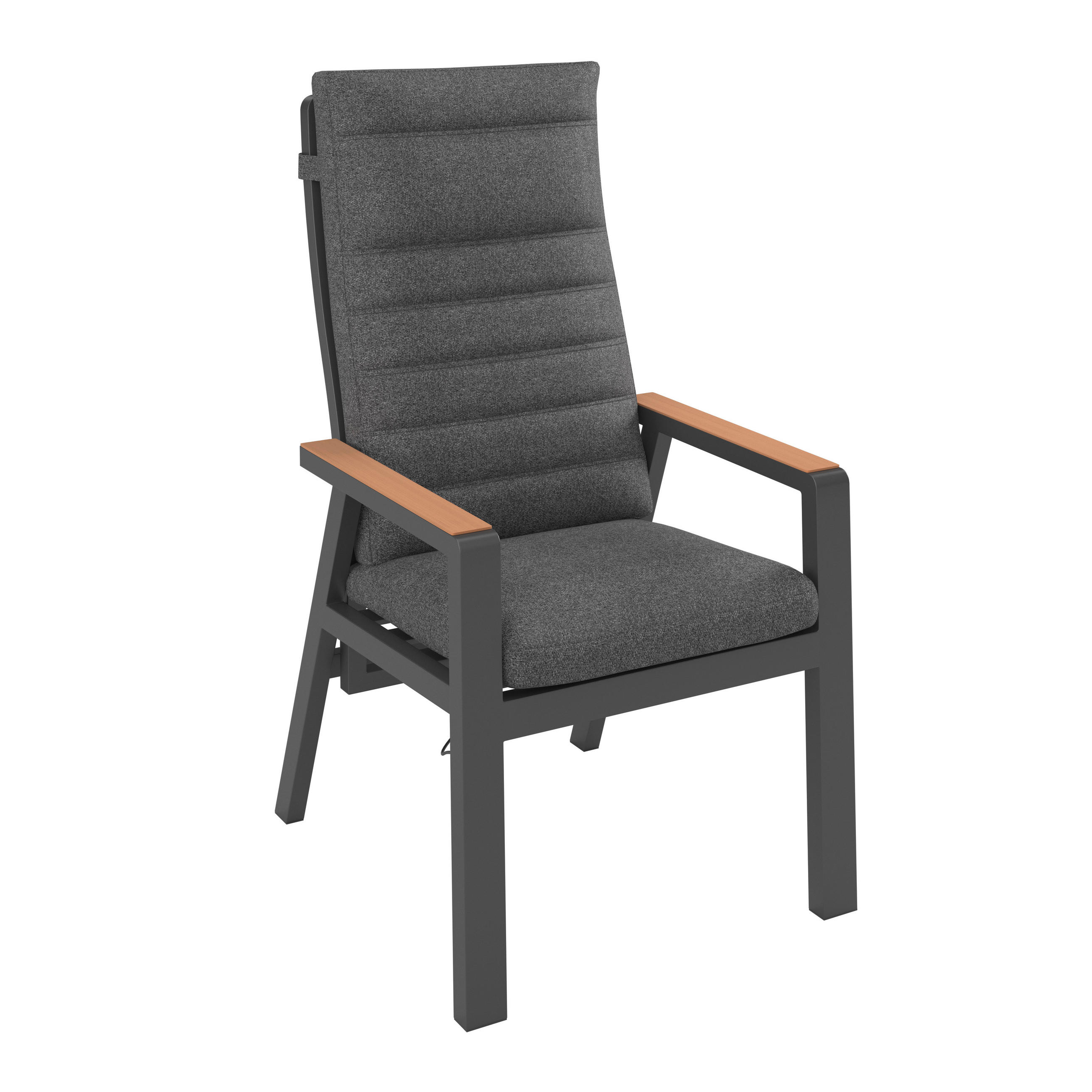 Ambia Garden ZÁHRADNÉ RELAXAČNÉ KRESLO, kov, plast, textil