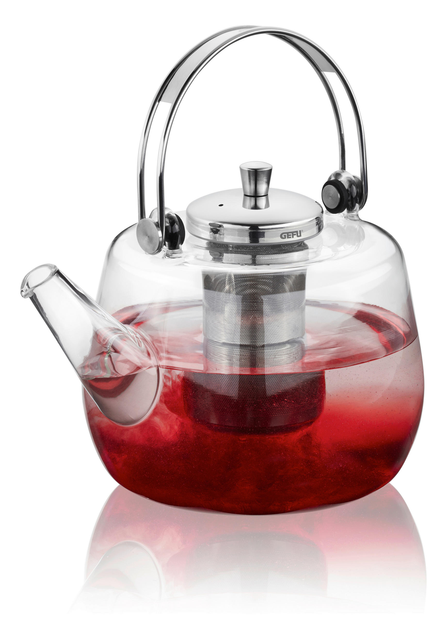 TEEKANNE INFUSA  - Silberfarben, Basics, Glas/Kunststoff (17/12,5/19,5cm) - Gefu