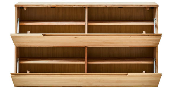 SCHUHSCHRANK 140,2/75,1/35 cm  - Kernbuche, KONVENTIONELL, Holz/Holzwerkstoff (140,2/75,1/35cm) - Linea Natura
