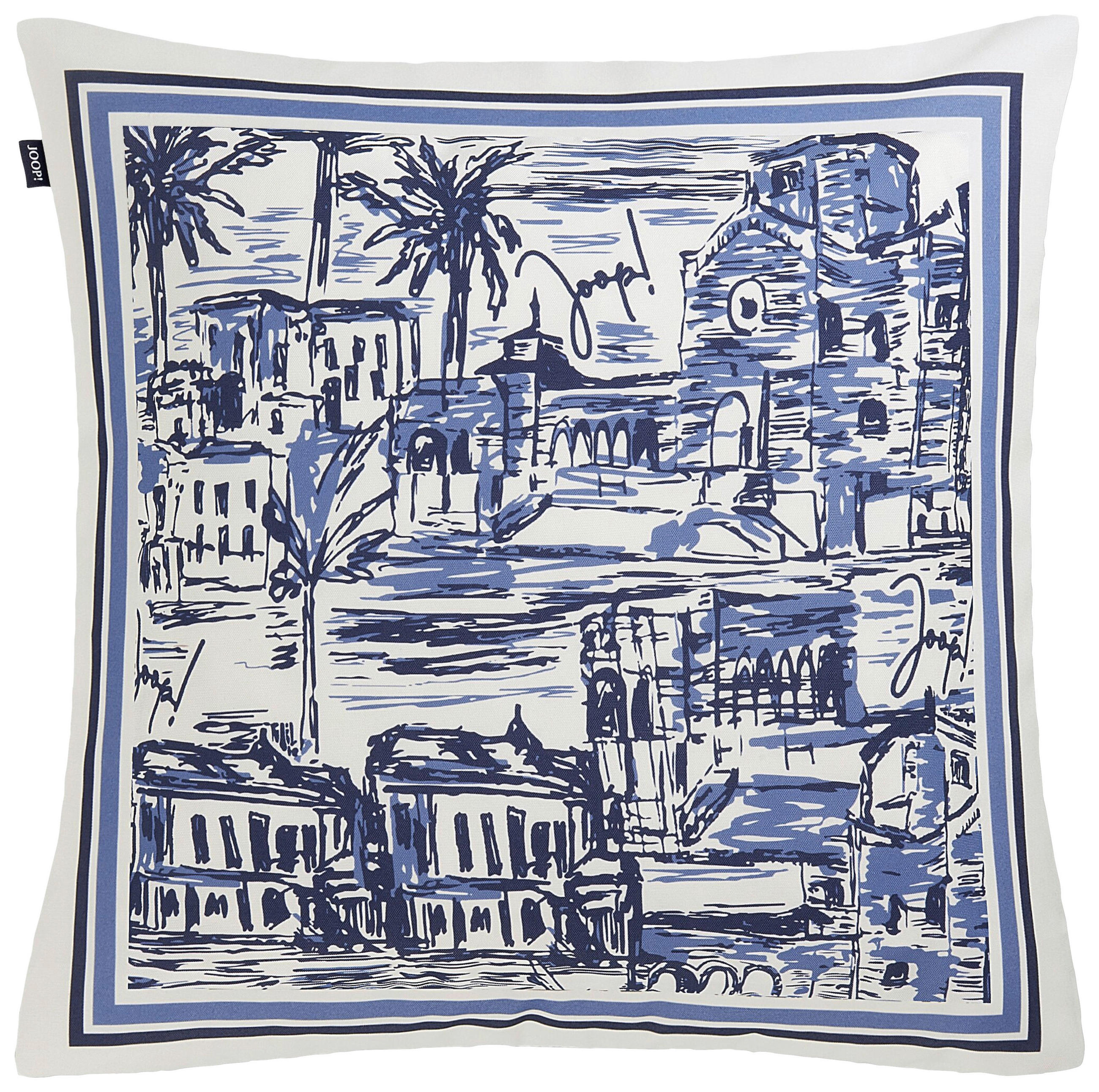 OUTDOOR-KISSEN  - Blau, Design, Textil (50/50cm) - Joop!