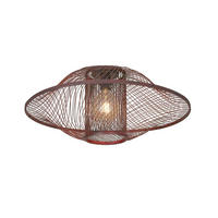 DECKENLEUCHTE  70/30 cm    - Rotbraun, Basics, Holz (70/30cm) - Good & Mojo