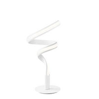 LED-TISCHLEUCHTE Luce Ambiente e Design 24/18/49 cm   - Weiß, Design, Kunststoff/Metall (24/18/49cm)