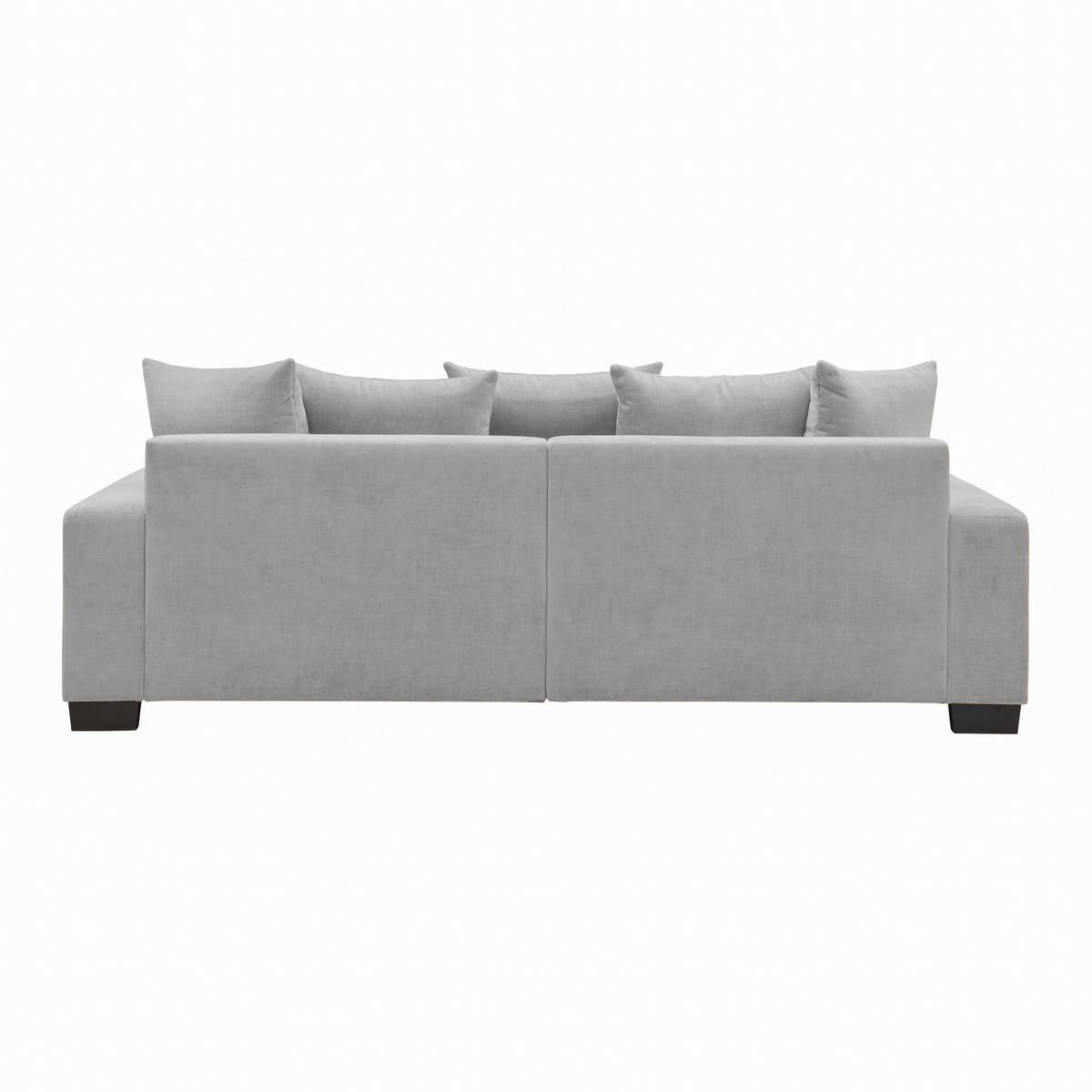 BIG SOFFA i silver  - silver/svart, Modern, trä (246/93/124cm) - MID.YOU