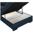 ECKSOFA  in Webstoff Dunkelblau  - Schwarz/Dunkelblau, KONVENTIONELL, Holz/Textil (283/244cm) - Carryhome