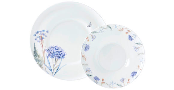 TAFELSERVICE Fiore 12-teilig  - Multicolor, Trend, Keramik - Novel