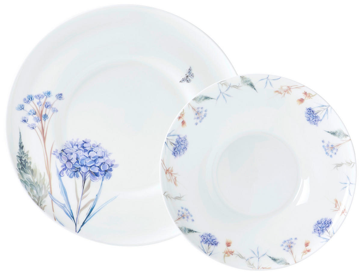 TAFELSERVICE Fiore 12-teilig  - Multicolor, Trend, Keramik - Novel
