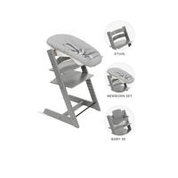 HOCHSTUHL-SET Tripp Trapp Bundles  - Hellgrau, Basics, Holz (87/65/46cm) - Stokke