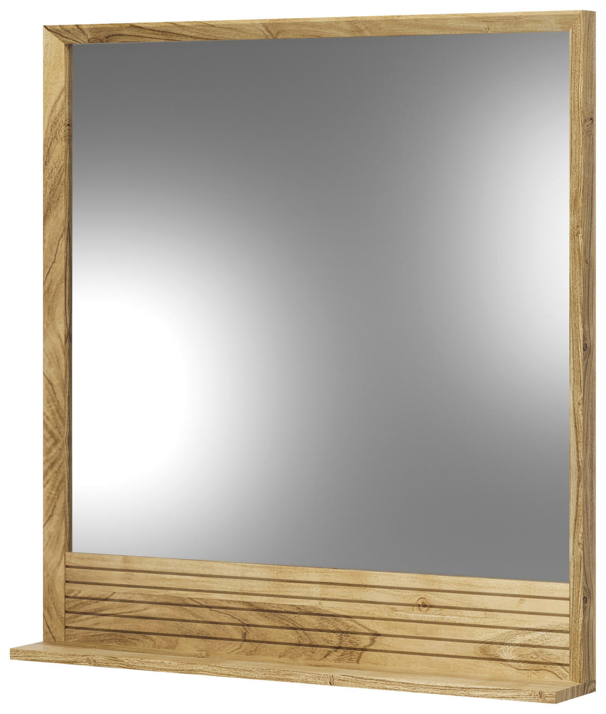 BADEZIMMERSPIEGEL 8/85/12 cm  - Naturfarben, Natur, Glas/Holz (8/85/12cm) - Livetastic