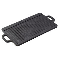 GRILLPLATTE - Schwarz, Design, Metall (45,5/23/1,5cm) - Echtwerk
