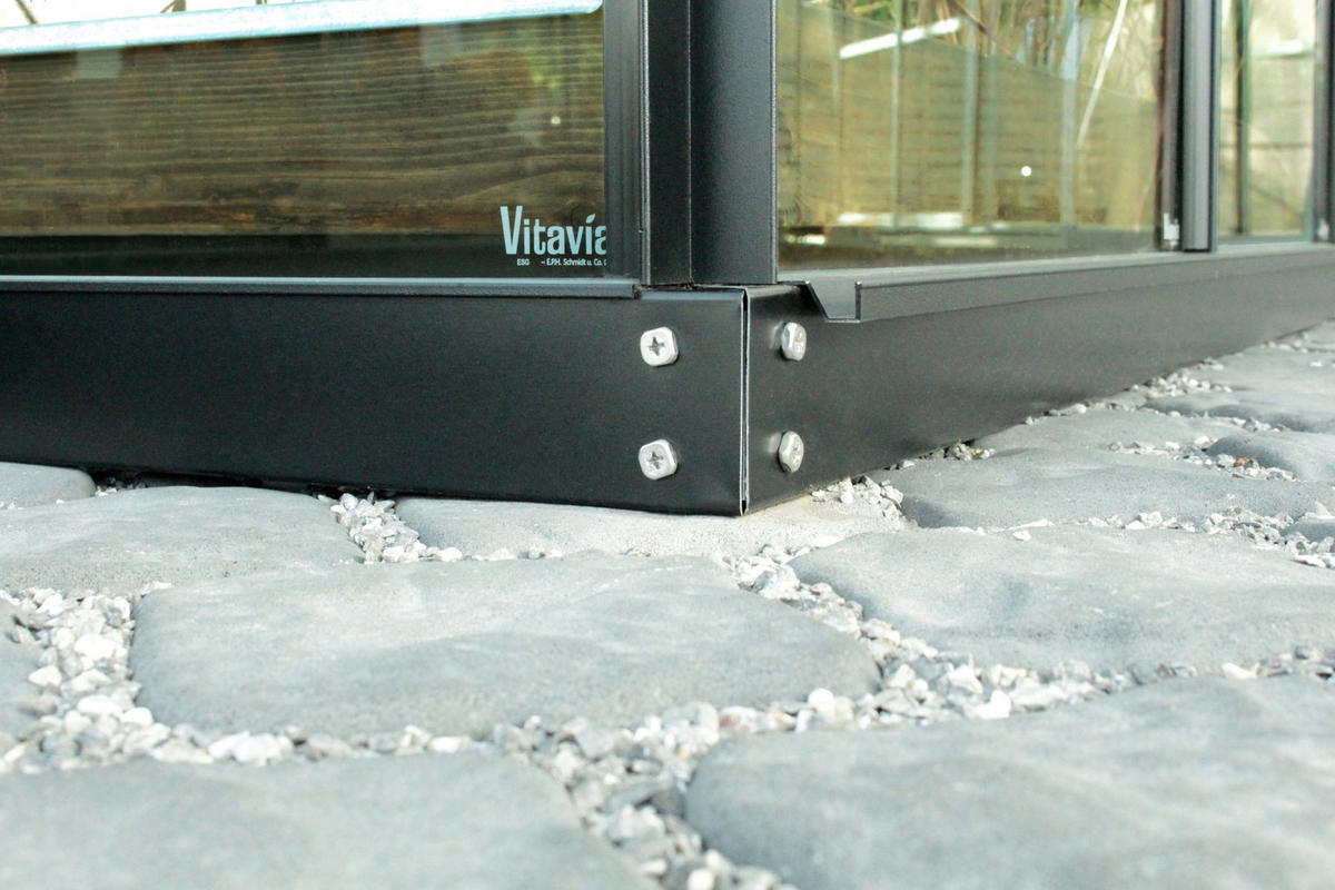 FUNDAMENT  - Schwarz, Basics, Metall (190/6/316,6cm)
