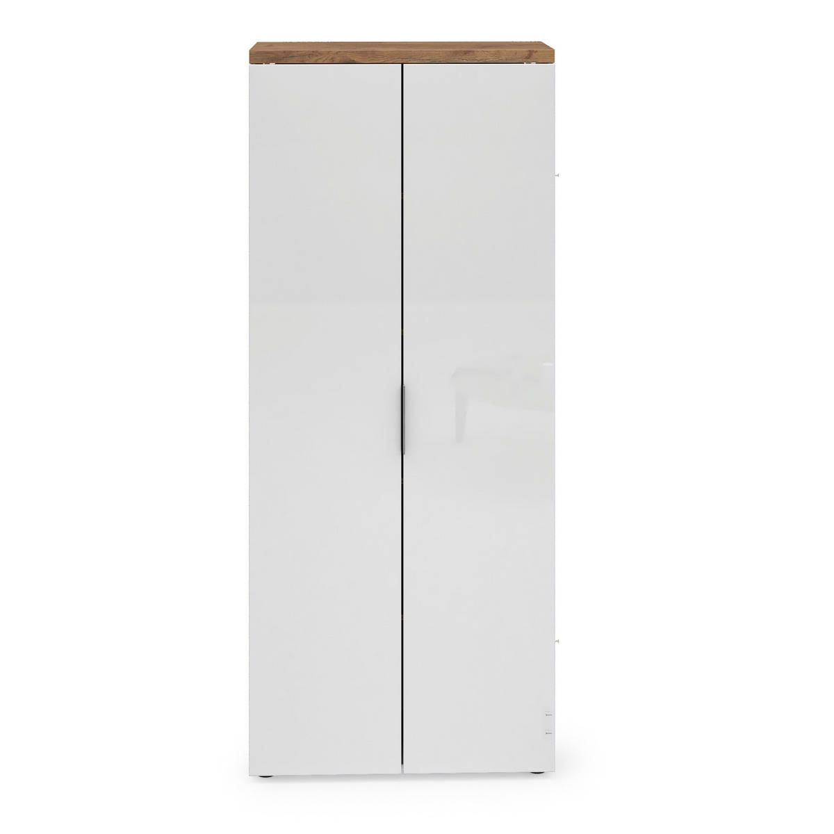 ORMAR bijela, boje hrasta   - bijela/boje hrasta, Design, drvni materijal (80/192/34cm) - Voleo