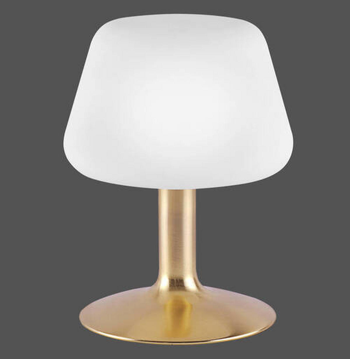 LED-TISCHLEUCHTE 15/15/20 cm   - Messingfarben/Weiß, KONVENTIONELL, Glas/Metall (15/15/20cm) - Paul Neuhaus