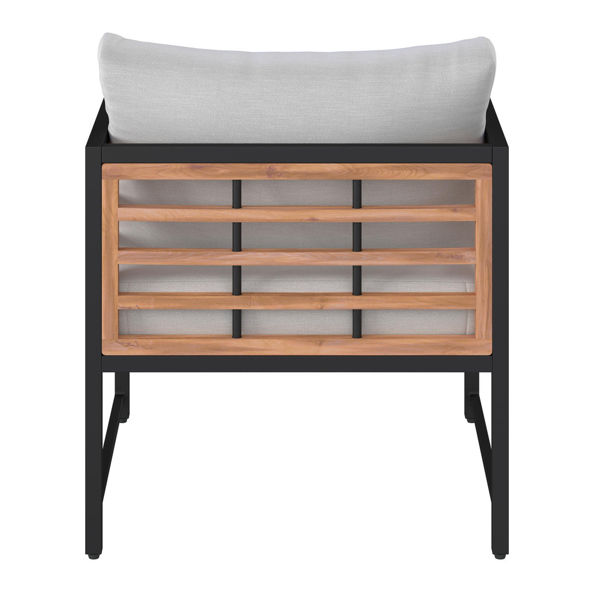 KŘESLO NA TERASU, dřevo, kov, textil - Moderní, kov/dřevo (65/67,5/63,5cm) - Ambia Garden