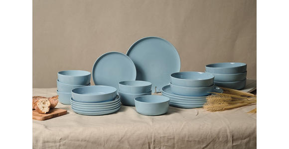 KOMBISERVICE Blau Colori blu 24-teilig 6 Personen  - Blau, Trend, Keramik - Novel