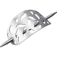 DEKORATIVNA SPONKA FLOWER      23/16 cm        - barve nerjavečega jekla, Basics, kovina (23/16cm) - Homeware