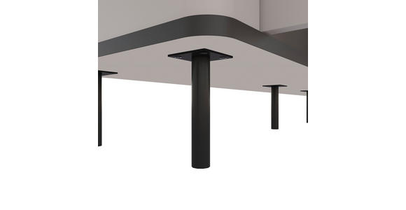 SIDEBOARD  in 136,8/82/35,2 cm  - Kaschmir/Schwarz, MODERN, Holzwerkstoff/Kunststoff (136,8/82/35,2cm) - Carryhome