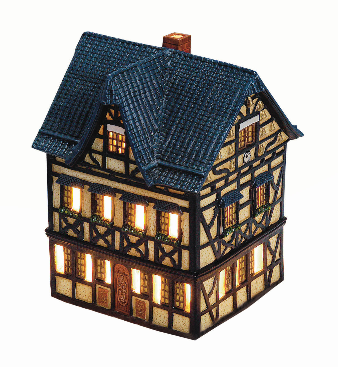 XXXLutz Dekohaus Glocken-Weinhaus Braun, Schwarz 15x20x13 cm