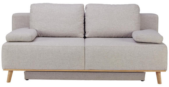 BOXSPRINGSOFA Hellgrau - Hellgrau, MODERN, Holz/Textil (203/97/107cm) - Dieter Knoll