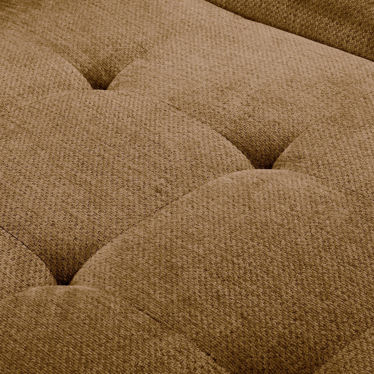 ECKSOFA  Webstoff Rostfarben  - Rostfarben/Schwarz, Design, Textil/Metall (268/195cm) - Livetastic