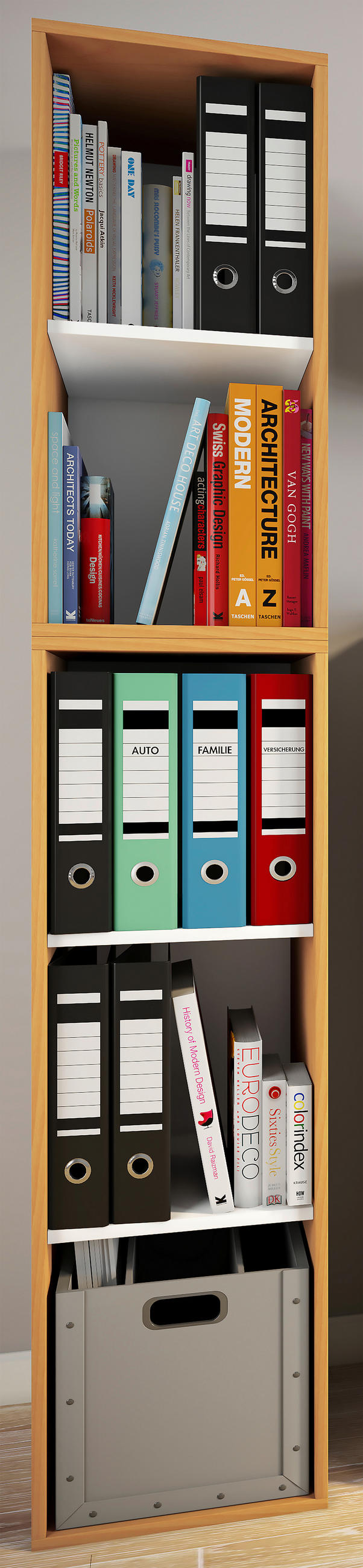 AKTENSCHRANK Buchefarben - Buchefarben, MODERN, Holzwerkstoff (35/183/37cm) - MID.YOU