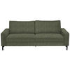 3-SITZER-SOFA  in Flachgewebe Dunkelgrün  - Dunkelgrün/Schwarz, Design, Textil/Metall (218/86/97cm) - Hom`in