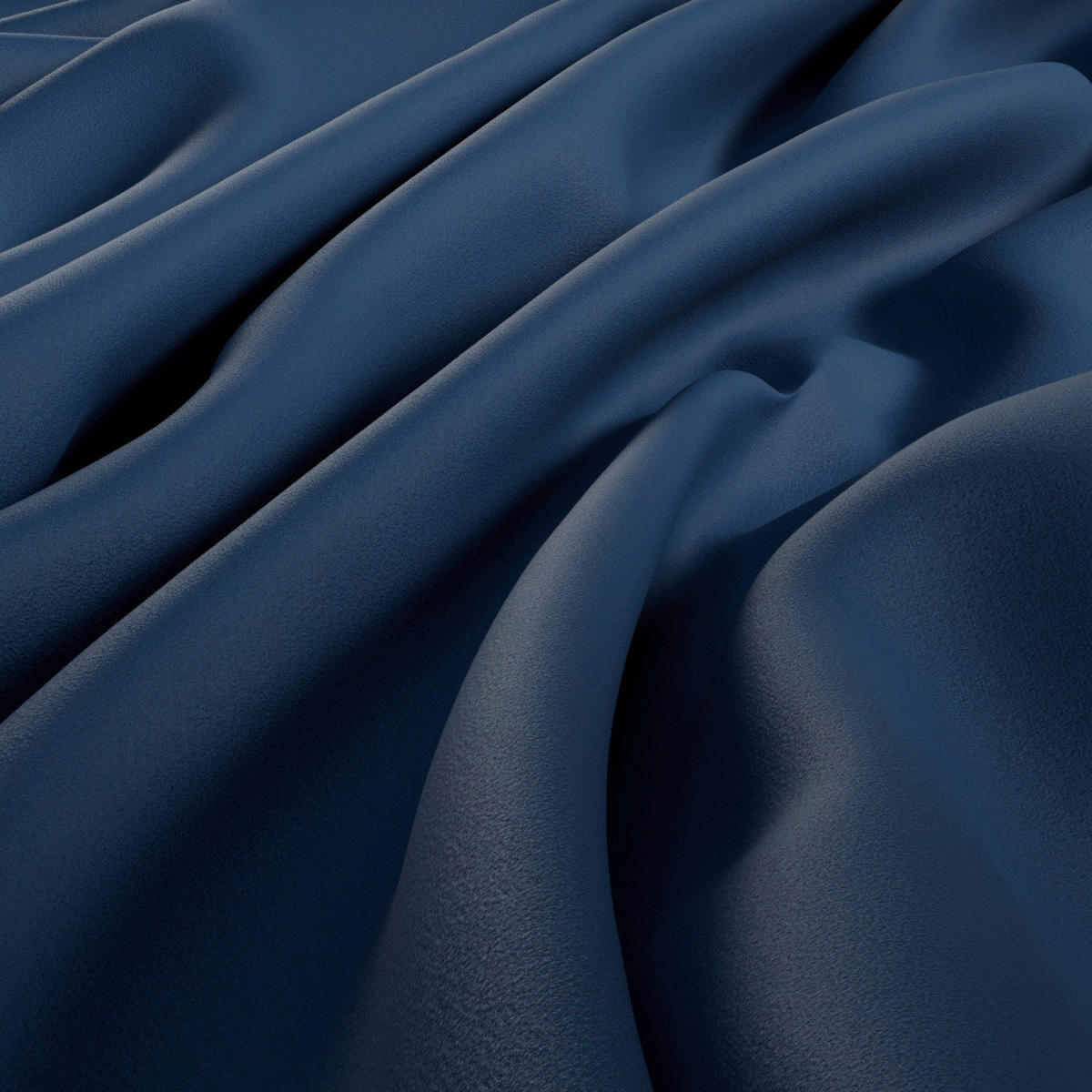 MATERIAL PERDELE ȘI DRAPERII black-out (nu permite trecerea luminii)  - albastru închis, Basics, textil (300cm)