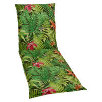 LIEGENAUFLAGE in Grün, Dunkelgrün, Hellgrün Floral  - Dunkelgrün/Hellgrün, Design, Textil (60/8/190cm)