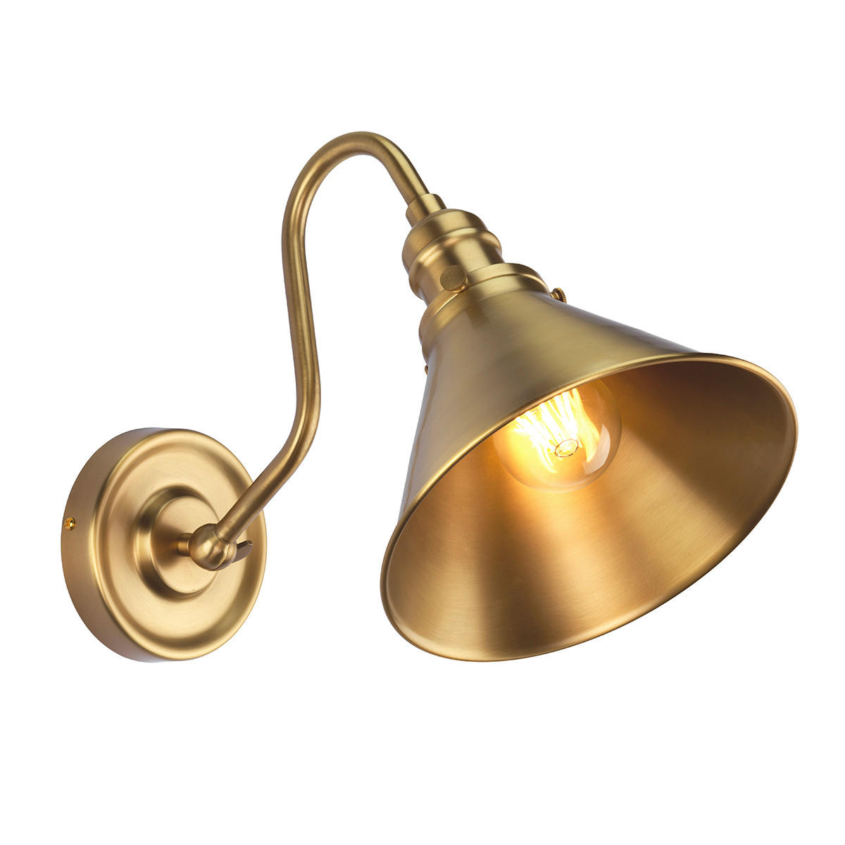 WANDLEUCHTE - Messingfarben, Lifestyle, Metall (21/27.5/34cm) - Elstead Lighting