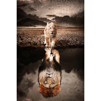 STAKLENA SLIKA    - višebojno, Design, staklo (80cm) - Monee