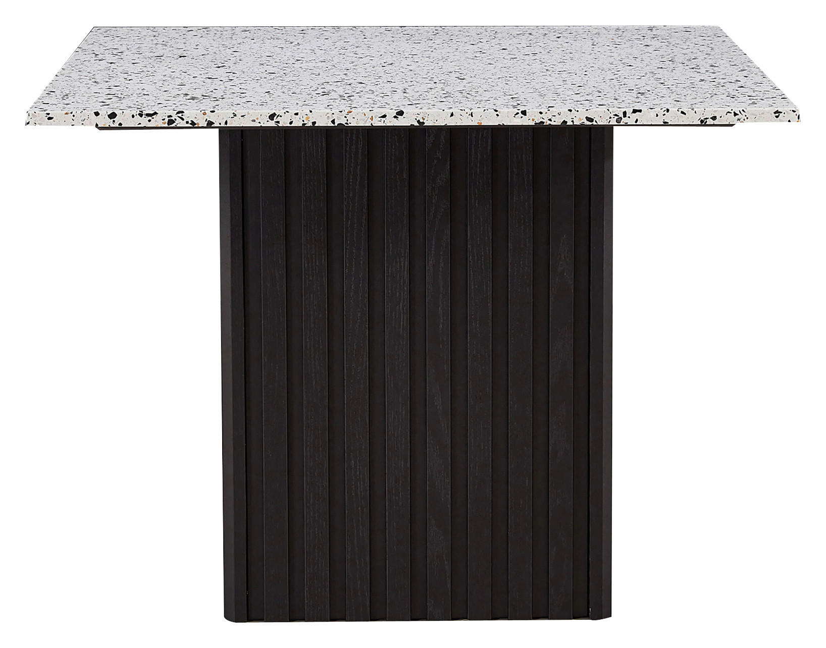 MATBORD i trä, sten 100/100/73 cm   - multicolor/svart, Design, trä/sten (100/100/73cm)