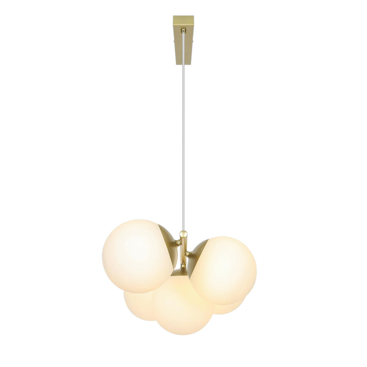 PENDELLEUCHTE Lilly 20/32/90 cm  - Messingfarben, Design, Metall (20/32/90cm) - Nordlux