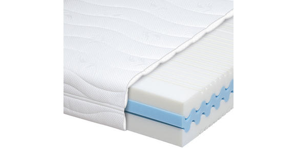 KOMFORTSCHAUMMATRATZE MONA 1000 90/200 cm 20 cm - Anthrazit/Weiß, Basics, Textil (90/200cm) - Dieter Knoll
