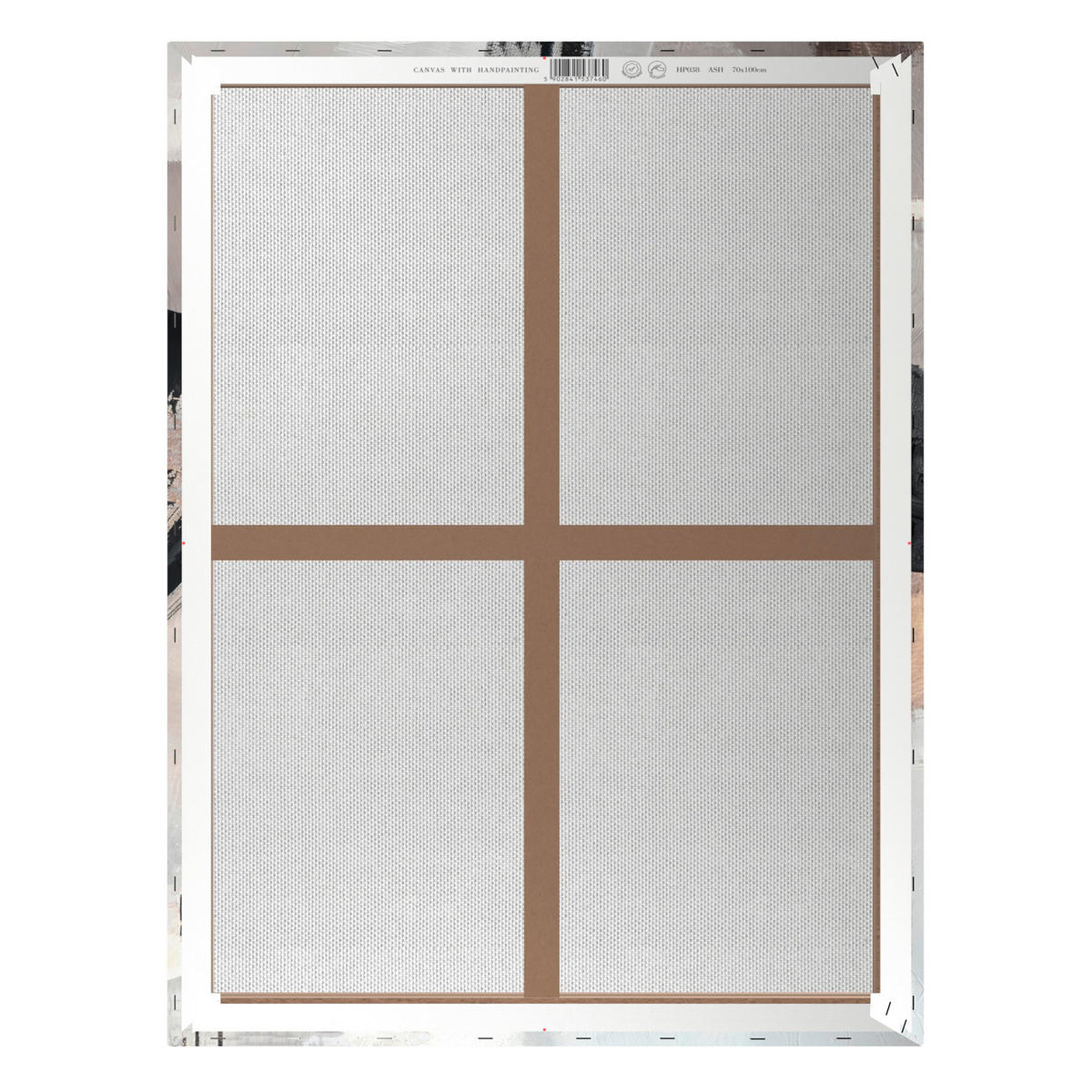 OBRAZ NA PLÁTNE, abstraktné, 70/100 cm  - sivá/biela, Design, kompozitné drevo/textil (70/100cm) - Monee