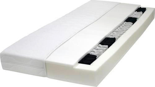 TAŠTIČKOVÁ MATRACE, 90/200 cm - bílá, Basics, textil (90/200cm) - Sleeptex