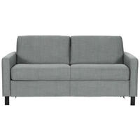 SCHLAFSOFA Webstoff Grau ,[ ]}Fussart wählbar, Stoffauswahl, Armteilvarianten  - Schwarz/Grau, Design, Holz/Textil (184/92/102cm) - Venda