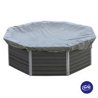 POOLABDECKPLANE 460 cm  - Grau, KONVENTIONELL, Kunststoff (460cm) - Gre