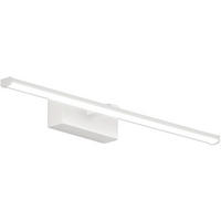BADEZIMMER-WANDLEUCHTE Nala 50/9,5/5,5 cm   - Weiß, Basics, Kunststoff/Metall (50/9,5/5,5cm) - Fabas Luce