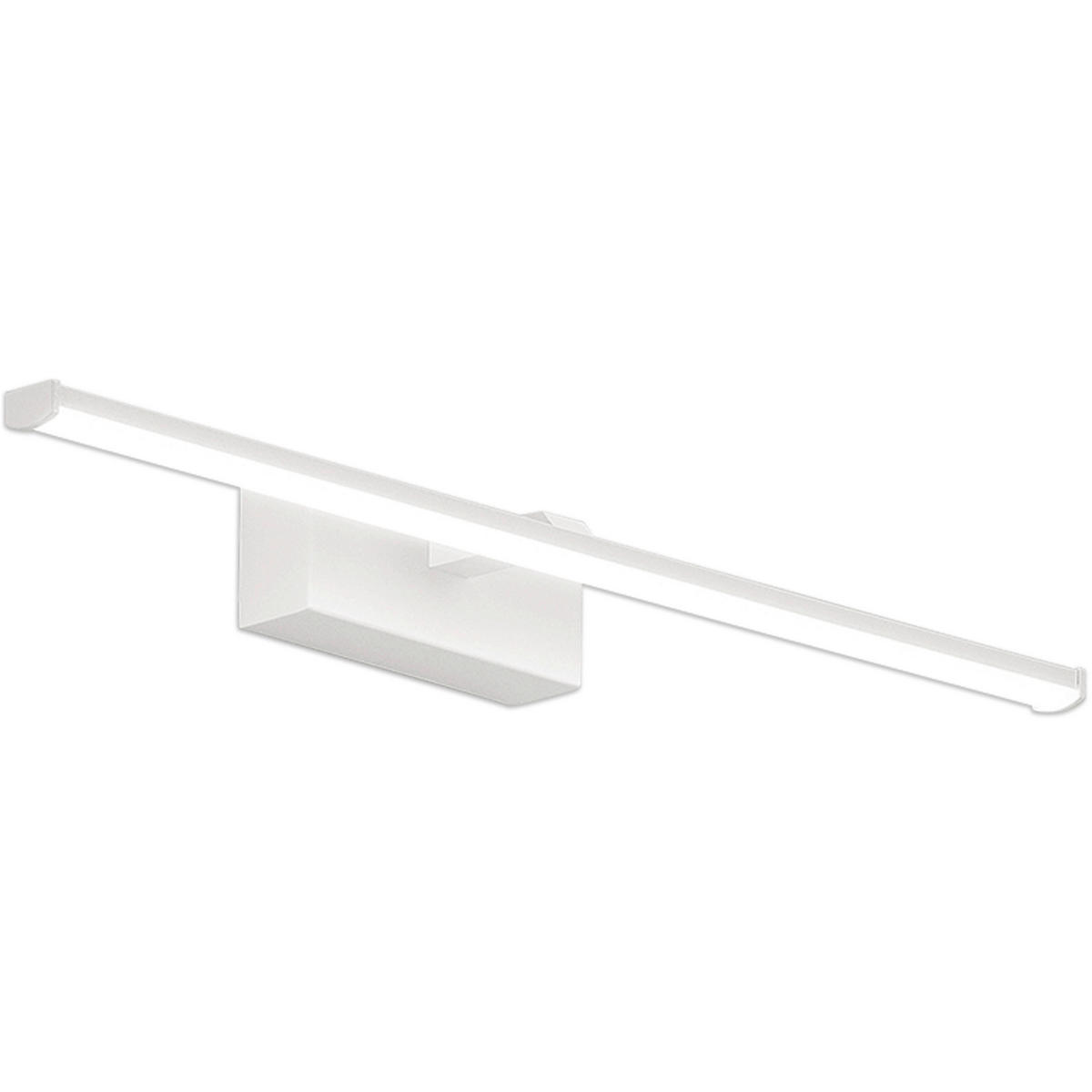 BADEZIMMER-WANDLEUCHTE Nala 50/9,5/5,5 cm   - Weiß, Basics, Kunststoff/Metall (50/9,5/5,5cm) - Fabas Luce