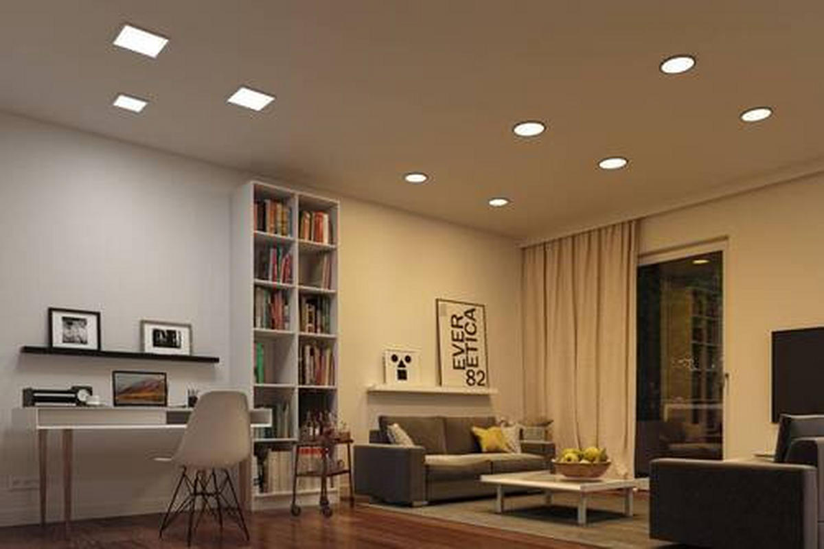 LED-PANEEL 23/23 cm   - Weiß, Design, Kunststoff (23/23cm) - Paulmann