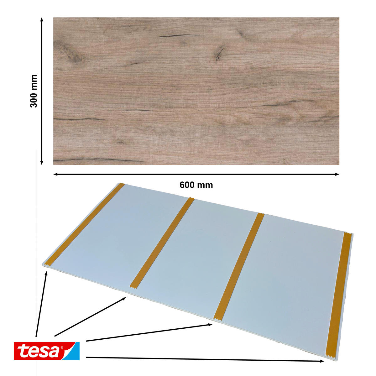 WANDPANEEL Baridecor Aqua Alteiche  - Alteiche, Design, Kunststoff (60/30/0,4cm)