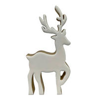 DEKORENTIER  - Braun/Weiß, LIFESTYLE, Holz (14/25/2,5cm) - X-Mas