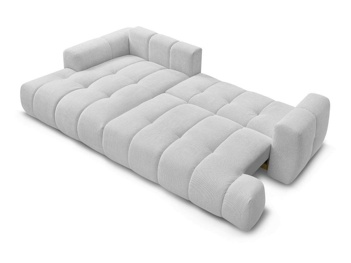 ECKSCHLAFSOFA FUJI Leinenoptik Hellgrau  inkl.  - Hellgrau/Schwarz, MODERN, Kunststoff/Textil (160/292cm)